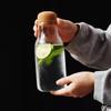 Tarro de Almacenamiento de Vidrio con Corcho para el Hogar Botella de Almacenamiento Tarro para Granos de Café Tarro para Té Tarro Sellado Tarro de Vidrio