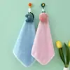 Toalla de Mano Infantil de Dibujos Animados, Suave, Súper Absorbente, Secado Rápido, No Suelta Pelusa, Tela de Coral Fleece Anti-Olor para Uso en Cocina y Hogar