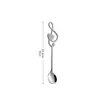 Colher de Mesa Musical em Aço Inoxidável Baishida Colher de Café Criativa em Formato de Coração Colher de Mistura Colher para Bolo Sobremesa de Café Colher de Mesa