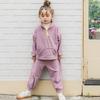 Ropa infantil coreana 2021 otoño nuevo traje infantil polar manga larga pantalones dos piezas hermano y hermana ropa deportiva