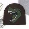 Invierno Europeo y Americano Transfronterizo Dinosaurio Sudadera con Gorro Temu Shein Gorro de Punto para Exteriores Nuevo Cálido Gorros Gorro