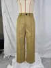 Pantalones de Traje de Mujer Europeos y Americanos Transfronterizos con Botón y Cremallera, Bolsillo, Color Sólido, Largos, Casual, Oficina, Viaje, Pantalones de Mujer al por Mayor