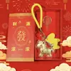Oro Puro 2026, Hazte Rico Inmediatamente, Colgante Llavero, Decoración de Caja de Regalo, Colgante de Bolso, Regalo de Suerte para Nochevieja
