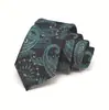 Gravata Masculina Transfronteiriça 7cm Cor Sólida Gravata Amarrada à Mão Gravata Jacquard de Poliéster Masculina Logotipo Gravata de Alta Qualidade para Homens