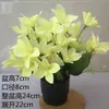 Casa Sala de Estar Flores Artificiais Simulação Cravo Flores Decorativas Buquê Flores de Seda Flores de Plástico Conjunto Bonsai Enfeites Gipsofila