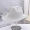 Nuevo Moderno Estilo Occidental Transpirable y No Sofocante Sombrero de Vaquero Estilo Camping al Aire Libre Monta de Caballos Cadena de Joyas Decorada Sombrero Jazz