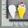 Brinquedo Alimentício de Morango Cola de Creme Acessórios de Resina para Joias DIY Caixa de Armazenamento Casquinha de Sorvete Copo d'Água Material para Capa de Celular