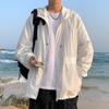 Chaqueta de piel con capucha, novedad de verano 2024, fina, unisex, para exteriores, con protección solar