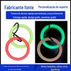 Chaveiro Fluorescente Pulseira de Silicone Anti-perda Pulseira de Pulso para Cachorro Pulseira de Borracha Fashion Pulseira Luminosa Cor Mista