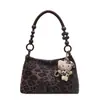 Bolso de Hombro Cruzado de Ante con Estampado de Leopardo Nuevo para Mujer Otoño/Invierno, Bolso Tote de Gran Capacidad Elegante para el Trabajo, Bajo el Brazo