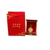 Colgante de Brújula de Ocho Tesoros Giratoria Dorada con Incrustación de Diamantes, Collar Hueco, Joyería de Lujo Ligero de Gama Alta, Colgante Redondo Auspicioso