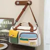 Bolsa de viaje dopamina de color contrastante, bolso de mano de gran capacidad para viajes cortos, bolsa de almacenamiento de equipaje para mujer, bolsa para estudiantes de yoga, deportes y fitness