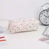 Estuche Floral Pequeño Ins Almacenamiento Estuche Sencillo Gran Capacidad Estuche de Alto Valor Bolsa de Almacenamiento para Estudiantes Papelería Estuche de Papelería