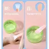 Pincel de Silicone Dupla Face para Máscara de Beleza e Maquiagem, Raspador de Limpeza Facial, Raspador Facial e Espátula de Beleza de Dupla Finalidade