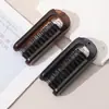 Pente Alisador de Cabelo Mini Espelho de Maquiagem Dobrável Pente Dobrável Flip Pente Dobrável Portátil para Viagem Pente para Cabelo Pente para Pentear Cabelo
