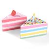 Caja de embalaje de dulces y alimentos con forma de triángulo creativo de nuevo estilo, caja para pasteles, cajas de cartón vacías para cumpleaños y bodas.