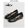Zapatos Mary Jane para Mujer Estilo Retro con Aumento Oculto de Altura de 4 cm, Nuevo Modelo de Verano, Súper Suaves y Cómodos, Perfectos para Combinar con Faldas, Bailarinas Francesas