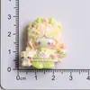 Sanrio Kt Lazo Accesorios de Resina Pegamento en Crema Materiales Hechos a Mano DIY Pasadores de Pelo Imanes para Refrigerador Parches para Zuecos