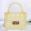 2026 Nueva Bolsa de Gelatina Transparente a Cuadros Mini de PVC Transfronteriza Bolsa Pequeña Simple Bolso de Hombro Cruzado Venta Directa de Fábrica