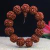 Suministrado Directamente por el Fabricante, Pulsera de Cuentas Rudraksha Natural de Cinco Caras, Venta al por Mayor de Cuentas Rudraksha Bodhi