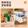 Caja de almacenamiento para gabinete, cajón de cocina de ángulo recto, caja organizadora rectangular de plástico, cesta de almacenamiento para artículos diversos de escritorio y bocadillos