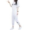 Venta al por mayor de comercio exterior 2020 Verano nuevo traje deportivo casual Ropa coreana para mujer moda simple manga corta dos piezas pantalón