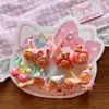 Nuevos Lazos para el Cabello de Niñas con Personajes de Dibujos Animados Rosas, Crema de Primavera para Niños, Diademas de Animalitos Pequeños que No Dañan el Cabello, Paquete de Pinzas