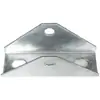 Conector Triángulo Fotovoltaico Soporte Triángulo Panel Solar Aleación Zinc-Aluminio-Magnesio Base de Dos Agujeros Accesorios de Soporte para Planta de Energía Fotovoltaica