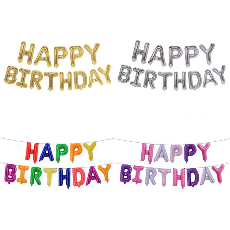 16寸字母铝膜气球