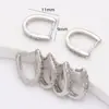 Fecho de Semente de Melão Micro-Incustado Preenchido com Ouro 14K Porta-Contas de Cristal de Jade Clipe Pingente Acessório de Joia DIY Fecho