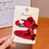 Accesorio Versátil para el Cabello con Lazo y Pedrería, Nuevo Pin Lateral de Terciopelo para Flequillo, Estilo Otoño/Invierno