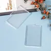 Portatarjeta de autobús Funda Protectora Tarjeta de Identificación Tarjeta de Comida Control de Acceso Portatarjetas de Plástico Ultra-Transparente Lanyard para Tarjeta de Estudiante