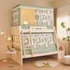 Cama Mãe e Filho Mosquiteiro Doméstico 1.2 Cama Trapezoidal Alta e Baixa Cama 1.5 m Beliche Infantil Cama Manto 2 m Longo