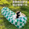 Saco de Dormir Sofá Inflable Moderno Colchón Sillón Individual Perezoso Portátil Siesta Festival de Música Picnic Camping Inflable