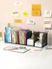 Estante de livros simples prateleira de mesa infantil combinação de prateleiras de livros para mesa de estudante simples moderna uso dormitório pequena estante de livros