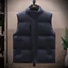 Novos estilos de outono e inverno para exportação: colete masculino espesso, quente e acolchoado, disponível em tamanhos grandes, projetado para ser usado como camada externa