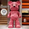Padrão de Couro Urso Violento Ornamento de Chão Áudio Bluetooth Gabinete de TV Mesa Lateral de Sofá Presente de Inauguração Decoração de Casa