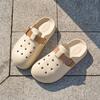 Pantuflas para Mujer Verano Ropa de Exterior Suela Gruesa Antideslizante Zapatos Birkenstock Nuevos Zuecos para el Hogar Playa Sandalias de Dedo