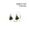 Pendientes navideños con personalidad de Europa y Estados Unidos, pendientes de moda para mujeres europeas y americanas, nuevos y creativos, campana de árbol de Navidad, regalo transfronterizo al por mayor