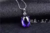 Pingente de colar de diamante em liga superfície de ovo pingente de corrente clavicular para mulheres