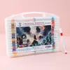 Novo Marcador Acrílico Caixa Preta Ponta Macia Secagem Rápida Cor Opaca Papel Crianças DIY Arte Graffiti Pintura Caneta Colorida