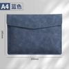 Bolsa para documentos de couro A4, bolsa para informações empresariais, bolsa de armazenamento para escritório, pasta portátil à prova d'água, pasta de arquivo