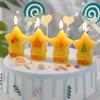 Venda Direta de Fábrica Atacado Velas Palito Temáticas de Desenhos Animados para Crianças com Adesivos de Água, Queima Mensurável DIY, Papel Revestido Personalizável