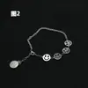 Pulseira hip hop personalizada da moda ins japonesa e coreana simples elegante rua legal bonita pulseira de casal para homens e mulheres pulseira para namoradas