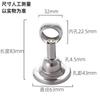 Varilla de Secado de Ropa de Acero Inoxidable 304 Varilla para Colgar Toalla Soporte de Gancho Único Asiento Fijo Asiento de Cabeza Redonda de Acero Inoxidable Doble Paso