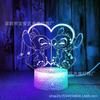 Suministro Transfronterizo de Luz Nocturna 3D USB Regalo Luz de Ambiente Forma de Stitch Táctil Control Remoto 16 Colores