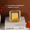 Canto de Cobre Imitado Dourado PVC Canto Arredondado Vazio Suporte de Exibição para Porta-Retratos Fibra Ultra-Fina Cartão em Branco para Caligrafia Moldura de Montagem para Caligrafia e Pintura