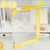 Bolsa Transparente para Documentos Transfronteiriça com Zíper, Bolsa Tote para Provas de Estudante, Pasta de Arquivo A4, Bolsa para Armazenamento de Provas