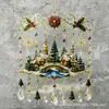 Colgante de ventana de Navidad de producto nuevo transfronterizo colgante de ventana de Navidad hecho a mano adorno de manualidad acrílica