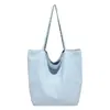 Bolsa de Lona para Mujer 2025 Nueva Popular Moda Ligera Bolso de Hombro Gran Capacidad Bolso Tote Bolso para Clase y Viajes